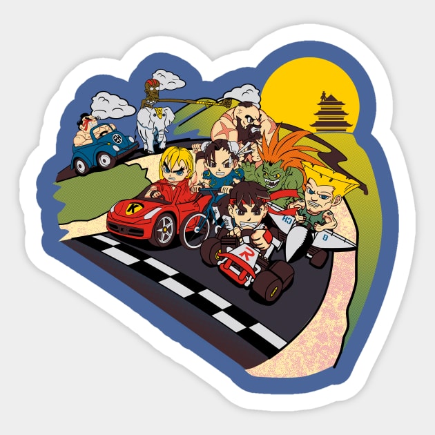 Super Fighting Kart Sticker by LegendaryPhoenix